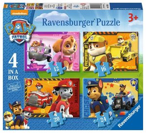 Ravensburger Puzzle - Tlapková patrola 4v1 - 12, 16, 20 a 24 dílků