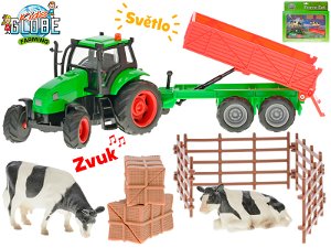 Mikro trading Sada farma - traktor s vlekem a doplňky