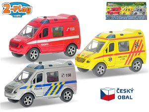 Mikro trading 2-Play Traffic - Sada aut na zpětný chod - český design - 3 ks