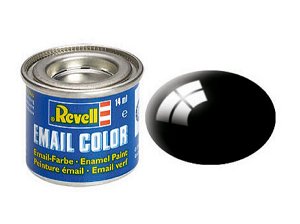 Revell Barva emailová lesklá - Černá (Black) - č. 07