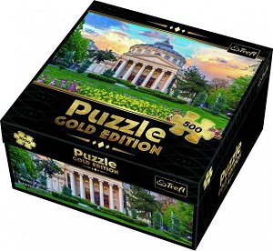 Trefl Puzzle - Rumunské Atheneum: Bukurešť - 500 dílků - GOLD EDITION