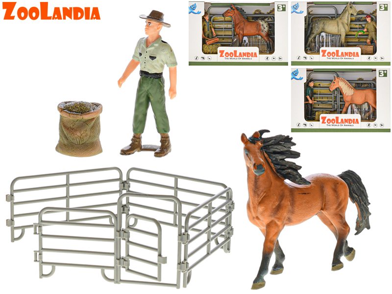 Mikro Trading Zoolandia kůň s hříbětem a doplňky 2