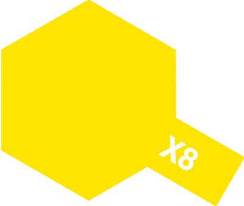 Tamiya Barva akrylová lesklá - Citronově žlutá (Lemon Yellow) - Mini X-8