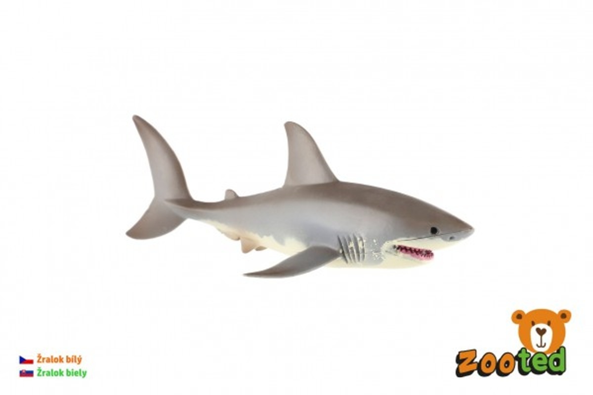 Teddies Žralok bílý - zooted - 17 cm