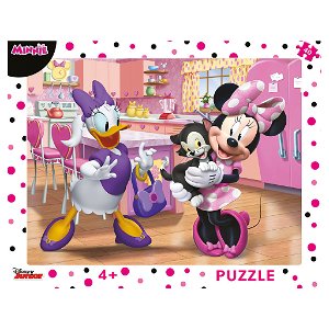 Dino Puzzle v rámečku - Walt Disney Růžová Minnie - 40 dílků