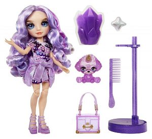 MGA Rainbow High - Fashion panenka se zvířátkem - Violet Willow
