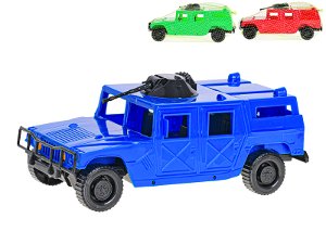 Dudlu Auto terénní vojenské SUV 23cm 3 barvy plast v síťce