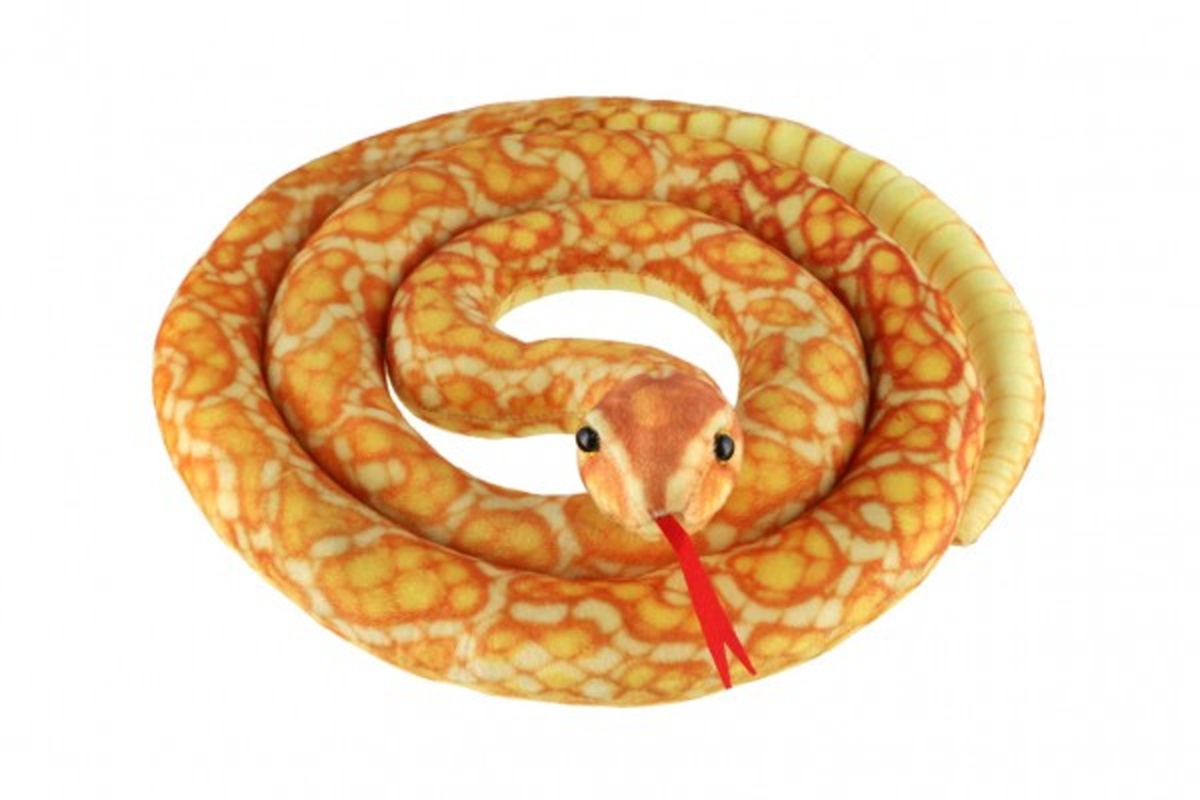 Teddies Had plyšový - 200 cm - oranžovo-žlutý