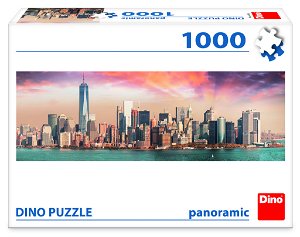 Dino Puzzle panoramatické - Manhattan za soumraku - 1000 dílků