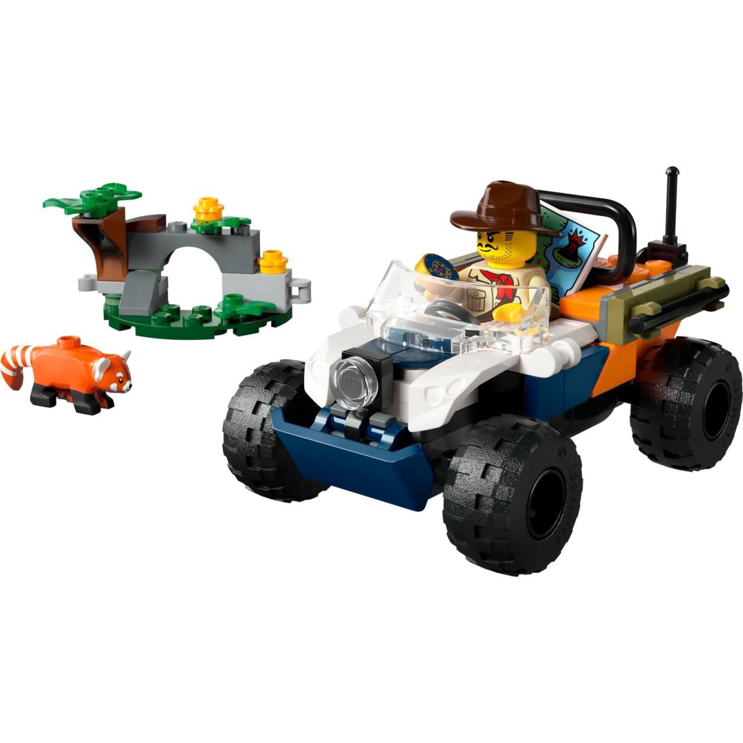 LEGO City 60424 - Čtyřkolka na průzkum džungle – Mise panda červená