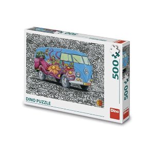 Dino Puzzle - Hippies VW - 500 dílků