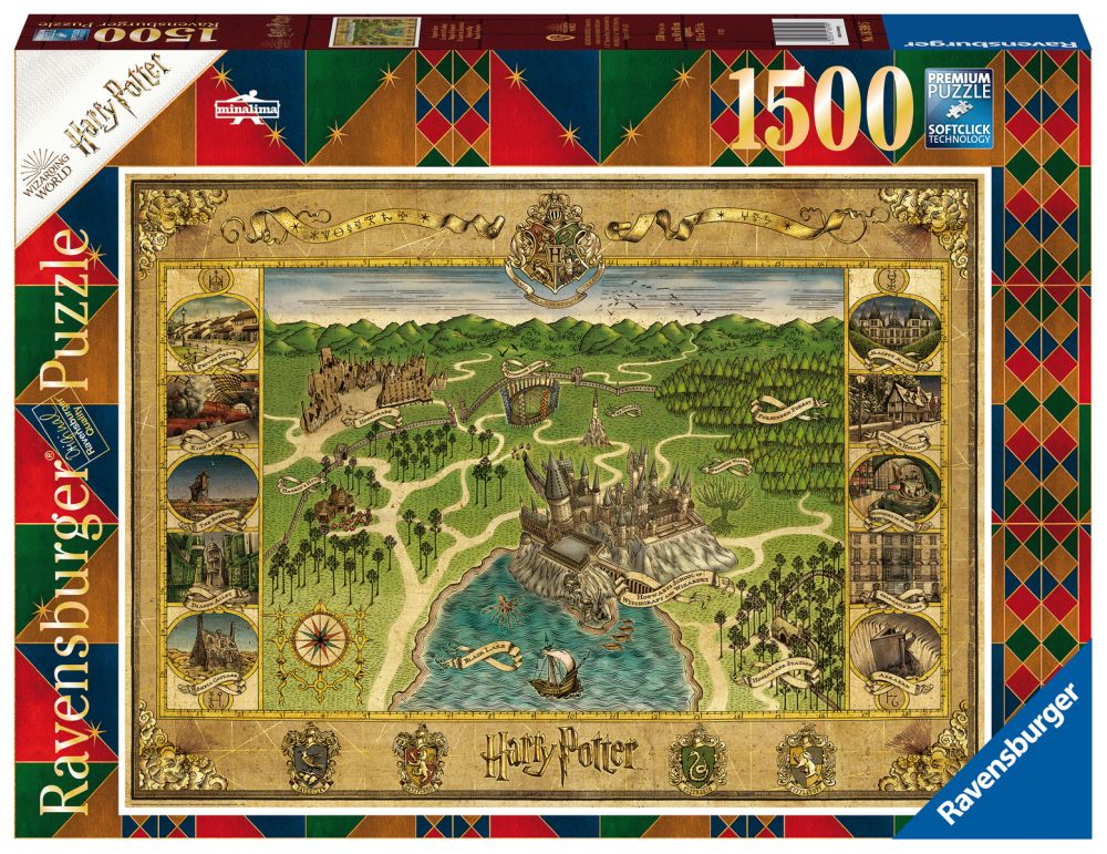 Ravensburger Puzzle - Harry Potter: Mapa Bradavic - 1500 dílků