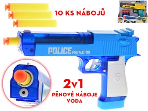 Mikro trading Pistole vodní / na pěnové náboje - 2v1