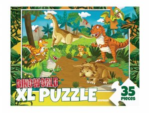 Mikro trading Puzzle - Dinosauři - 35 XL dílků