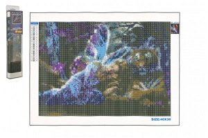 SMT Creatoys Diamantový obrázek - Motýlí víla - 40 x 30 cm