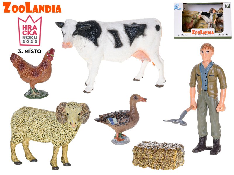 Mikro trading Zoolandia - Kráva s beranem a doplňky