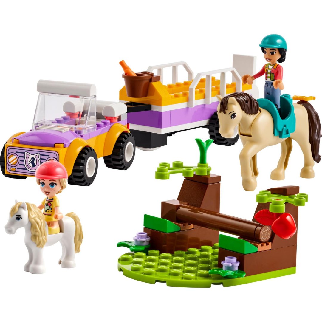 LEGO Friends 42634 - Přívěs s koněm a poníkem