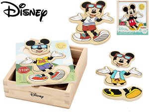 Mikrotrading Mickey Mouse vkládačka obleč Mickeyho 19 ks v krabičce ve fólii