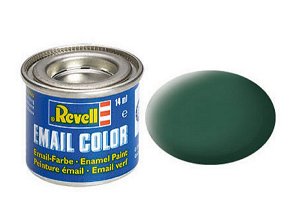 Revell Barva emailová matná - Tmavě zelená (Dark green) - č. 39