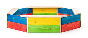 Woody Pískoviště dřevěné barevné 8mi hranné