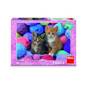 Dino Puzzle - Koťátka - 300 dílků XL