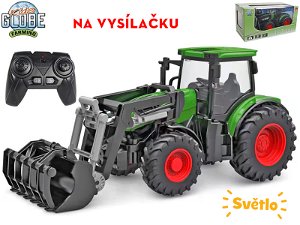 KIDS GLOBE FARMING 510310 RC traktor s nakladačem 1:24