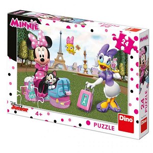 Dino Puzzle - Minnie v Paříži - 24 dílků