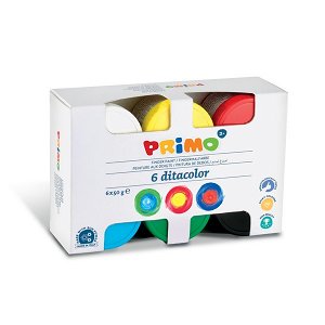 PRIMO Prstové barvy - 6 barev