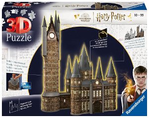 Ravensburger 3D Puzzle - Harry Potter: Bradavický hrad - Astronomická věž - 540 dílků (Noční edice)