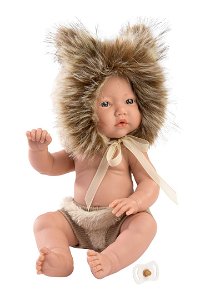 Llorens New Born - Chlapeček - realistická panenka miminko s celovinylovým tělem - 31 cm