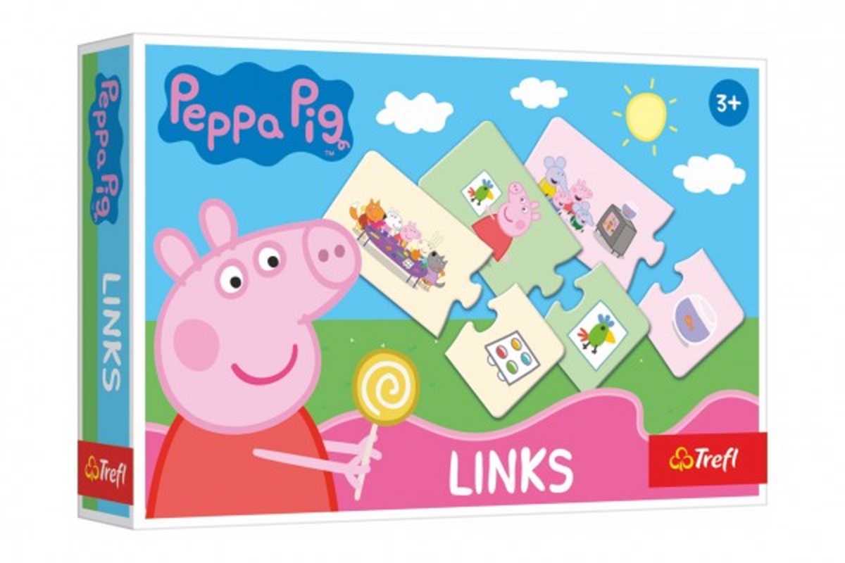 Trefl Peppa Pig: Prasátko Peppa - Hra Links skládanka - 14 párů