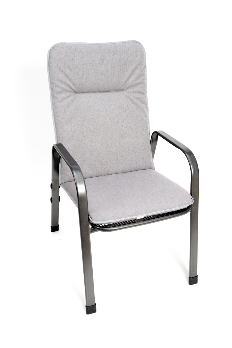 LKV Lomnice Podsedák na zahradní židli Lux lemovaný - 100 x 50 - šedý