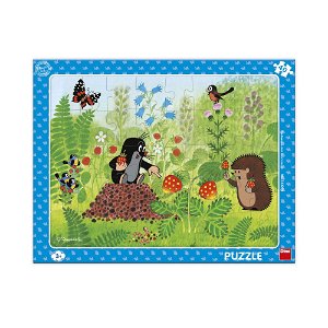 Dino Puzzle deskové - Krtek a jahody - 40 dílků