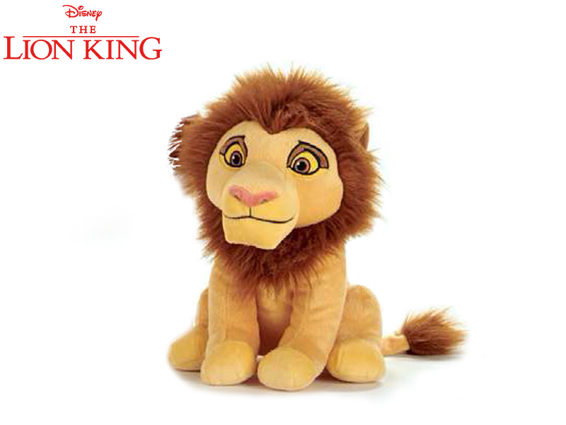 Mikro trading Lví král - Simba lev plyšový - 26 cm - sedící
