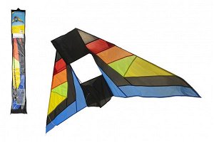 Teddies Drak létající nylon delta - barevný