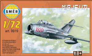 Směr MiG-15 UTI plastikový model letadlo ke slepení 1:72