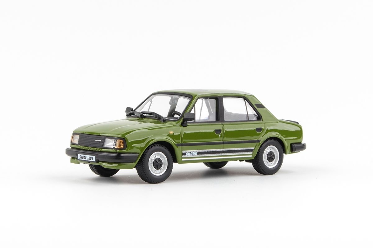 Abrex Škoda 120 L (1984) - Zelená Olivová - hranatá světla