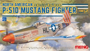 MENG EasyClick - Plastikový model letadla North American P-51D Mustang Fighter