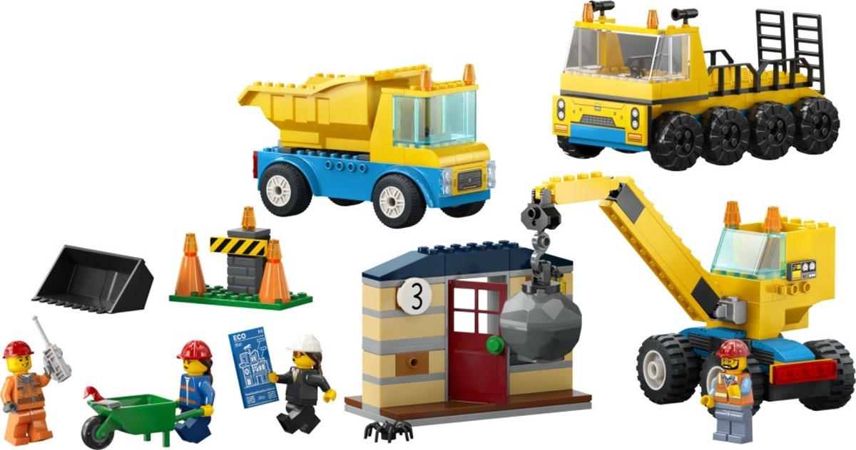 LEGO City 60391 - Vozidla ze stavby a demoliční koule