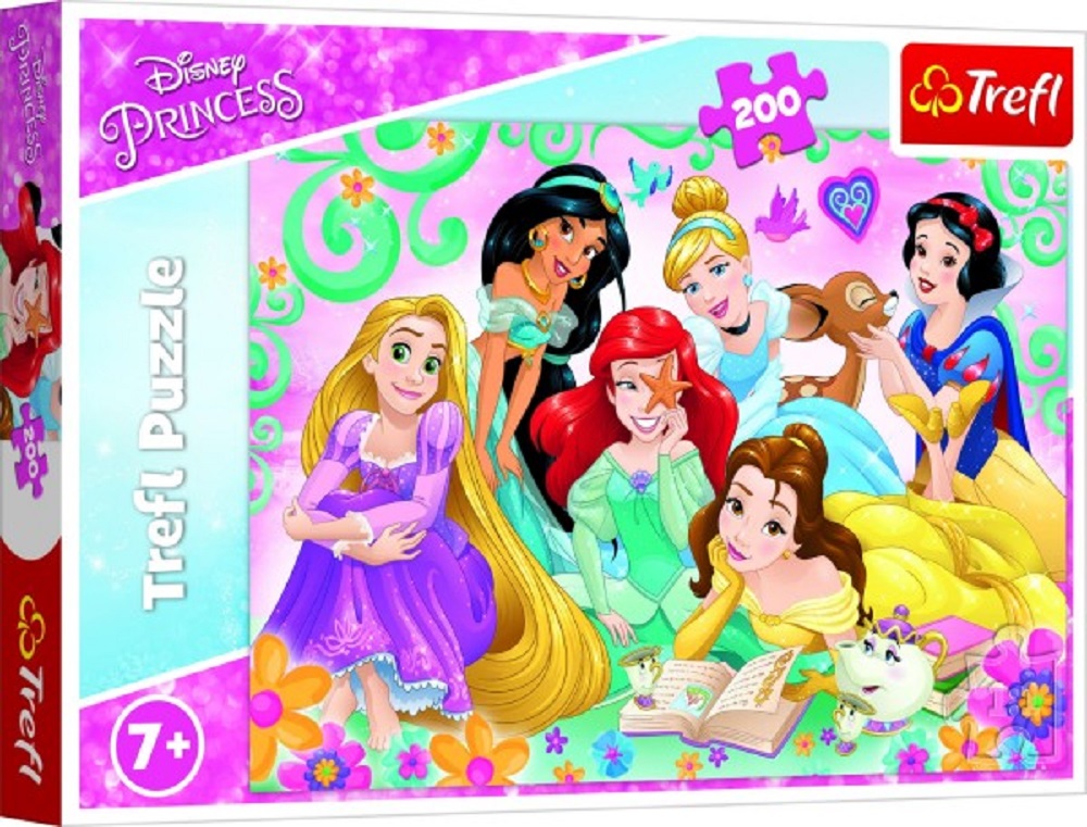 Trefl Puzzle - Disney Princess: Šťastný svět princezen - 200 dílků