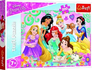 Trefl Puzzle - Disney Princess: Šťastný svět princezen - 200 dílků