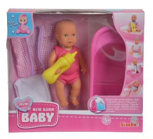 Simba Toys Panenka Mini Baby New Born, Baby Set