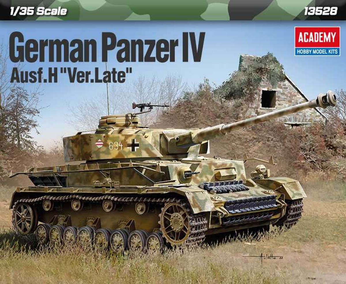 Academy Model Kit tank 13528 German Panzer IV Ausf.H Ver.Late 1:35
