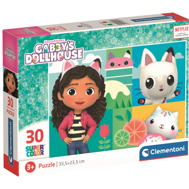 Clementoni Puzzle - Gabby's Dollhouse: Gábinin kouzelný domek - 30 dílků