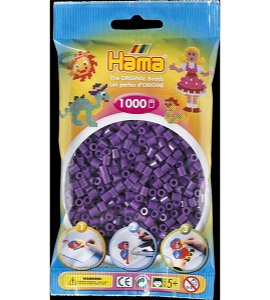 Zažehlovací korálky Midi - fialové, 1000 ks H207-07