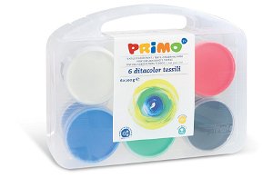 PRIMO Sada prstových barev na textil - 6 x 100 g