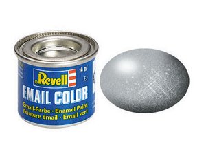 Revell Barva emailová metalická - Stříbrná (Silver) - č. 90