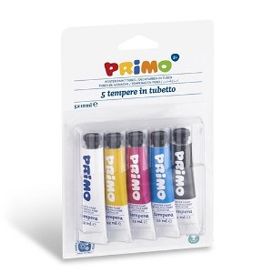 PRIMO Temperové barvy - 5 x 12 ml - tuby