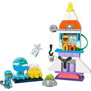 LEGO Duplo 10422 - Vesmírné dobrodružství s raketoplánem 3v1