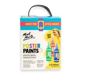 MontMarte Sada temperových barev v lahvičce s tenkým hrotem č.6001 - 6x 60 ml